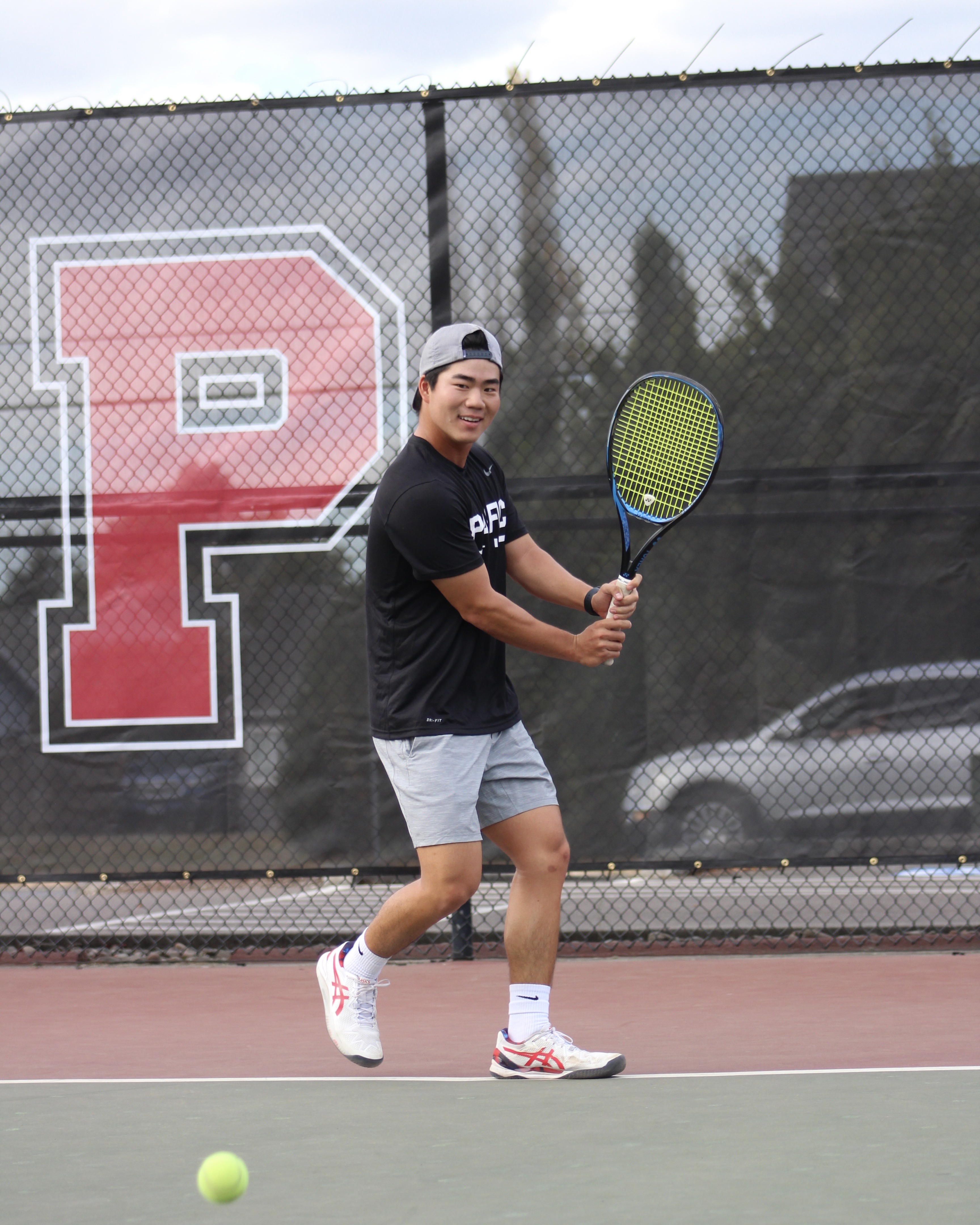 Reyn Miyagawa on the tennis court